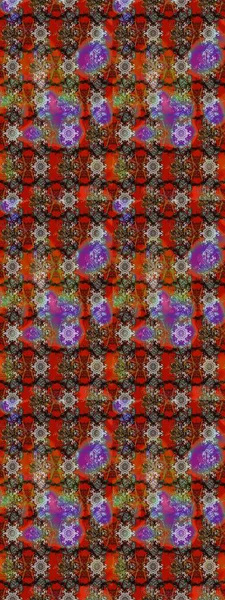 Kahverengi ve kırmızı renkte çiçekler. Tatil havası. Bahar mevsimi. Raster güzel bir çiçek deseni çizmiş. Nazik romantik baskı.