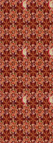 Raster altın pürüzsüz desen. Doğu tarzı arabesk tarzında altın elementler. Kırmızı ve kahverengi renklerde kusursuz desen. Kusursuz altın desenli bukleler..