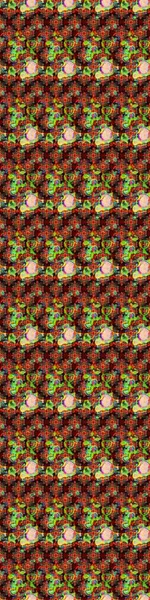 Raster illüstrasyonundaki çiçek desenli çizim. Kahverengi ve siyah renkte çiçekler.