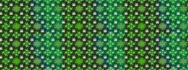 Raster illüstrasyonundaki çiçek desenli çizim. Renkli Bahar Teması eskiz kalıbı. Düz Çiçek Elementleri Tasarımı. Yeşil ve gri renkte çiçekler.