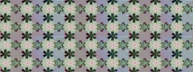 Küçük çiçekteki sevimli çiçek deseni. Raster illüstrasyonu. Gri ve nötr renkte çiçekler.