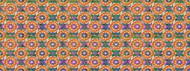 Duvar kâğıdı barok, İspanyol kumaşı. Turuncu ve bej renklerde grafiksel, modern, pürüzsüz desen. Kusursuz çiçek deseni. Kusursuz raster arkaplanı.