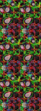 Bahar çiçekleriyle güzel bir çiçek deseni çizmişsin. Raster illüstrasyonu. Güzel kumaş deseni.