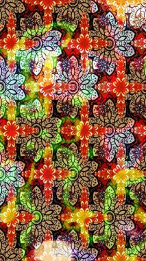 Raster illüstrasyonu. Tekstil veya kitap kapakları, imalat, duvar kağıtları, baskı, hediye paketi ve yapıştırma kitabı için çiçek eskizi geçmişi. Küçük ölçekli çiçeklerdeki basit sevimli desen.