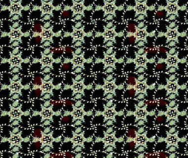 Raster Henna tarzı. Sınır Kızılderili çiçekli paisley patten. Taslak süsleme izi. Etnik Mandala havlusu. Tebrik kartı arkaplanı, boyama kitabı, arkaplan, tekstil için kullanılabilir.