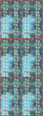 Modern gelişim mavi ve nötr raster arka plan duvar kağıdı çizimi, klasik çizgi çizgisi, desenli desenli çiçekler, çiçekli süsler. Çiçekli el, pürüzsüz desen..