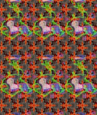 Renkli Bahar Teması eskiz kalıbı. Düz Çiçek Elementleri Tasarımı. Raster illüstrasyonundaki çiçek desenli çizim. Bej renkte çiçekler.