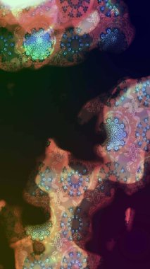 Renkli Bahar Teması eskiz kalıbı. Sevimli çiçek raster deseni. Gri renkli çiçekler. Düz Çiçek Elementleri Tasarımı.