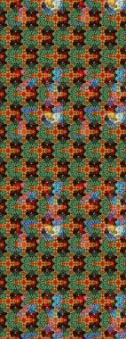 Bahar çiçekleriyle güzel bir çiçek deseni çizmişsin. Raster illüstrasyonu. Güzel kumaş deseni.