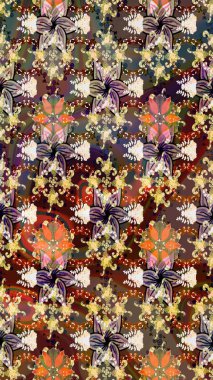 Güzel suluboya yaz çiçekleri deseni..