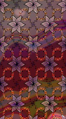 Küçük çiçekte güzel bir desen. Motley illüstrasyonu. Küçük renkli çiçekler. Çiçekli bahar çiçekleri. Moda baskıları için zarif bir şablon.