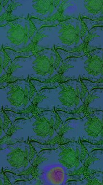 Güzel kumaş deseni. Renkli Yaz Temalı eskiz kalıbı. Düz Çiçek Elementleri Tasarımı. Raster illüstrasyonunda çiçek deseni çizimi.