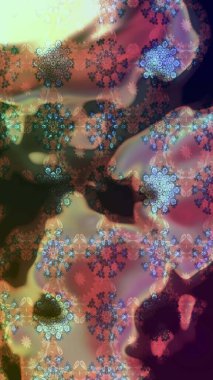 Gömlek baskısı için çiçek boyası. Kahverengi renkli çiçekler. Çiçek eskiz kalıbı geçmişi.