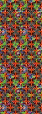 Renkli Yaz Temalı eskiz kalıbı. Düz Çiçek Elementleri Tasarımı. Kahverengi ve bej renkli çiçekler. Sevimli çiçek raster deseni.