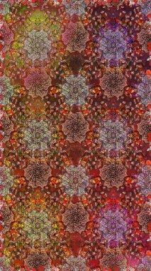 El çizimi Raster çizimi. Karalama elementleri. Duvar kağıdı, web sayfası arka planı, ambalaj kağıdı, davetiye, broşür, afiş veya web sitesi için kusursuz çiçek deseni kullanılabilir.