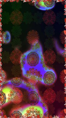 Raster illüstrasyonu. Klasik tropikal doğal elementlerin suluboya seti. Egzotik çiçekler, botanik parlak klasik doğa kahverengi ve gri renkler.