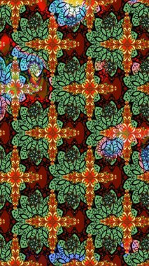 Nazikçe, rengarenk bahar çiçekleri. Raster illüstrasyonu. Raster deseni. Patlayan çiçekler soyut yerleştirilmiş.