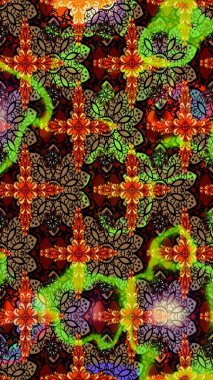 Tekstil, kumaş, kapaklar, duvar kağıtları, baskı, naylon, koleksiyon defteri, örgü, dekupaj için güzel bir eskiz. Küçük siyah ve kahverengi renkte oldukça eski bir besin torbası deseni, çiçekler. Millefleurlar.