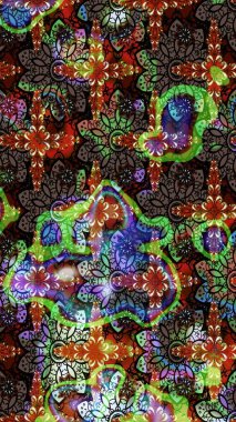 Renkli Bahar Teması eskiz kalıbı. Düz Çiçek Elementleri Tasarımı. Kahverengi ve siyah renkli çiçekler. Sevimli çiçek raster deseni.