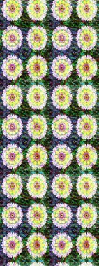 Tarafsız ve yeşil renklerde çiçekler. Nazik, sevimli çiçek arkaplanı. Raster çiçek desenli ve çiçekli..