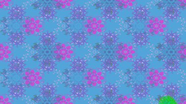 Raster deseni. Süslü kumaş deseni. Çiçekli çiçek deseni, suluboya..