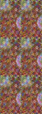 Şirin çiçekli, desenli, kahverengi ve yeşil renklerde renksiz desenler. Elle çizilmiş çiçek deseni (fayans). Tekstil için suluboya desensiz.