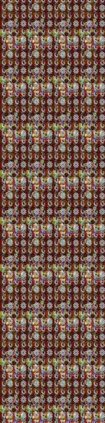 Kahverengi ve gri renkli çiçekler. Raster illüstrasyonu. Tropikal çizim çiçek deseni.