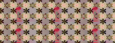 Çiçekler bej ve nötr renklerde. Raster düz çiçek çizim deseni. Tasarım hediye paketi, tebrik kartları, posterler ve afiş tasarımı.