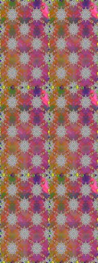 Şirin çiçek elementleri. Kusursuz desenli, modaya uygun kumaş deseni. Renkli Bahar Temalı Kusursuz Arkaplan. Düz Çiçek Elementleri Tasarımı. Raster illüstrasyonu.