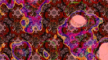 Çiçek kompozisyonu. Küçük çiçekte güzel bir desen var. Çiçek arkaplan. - Kahverengi ve kırmızı çiçekler. Çiçek kolajı. Doğa. Raster deseni.