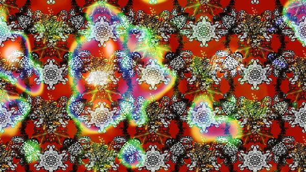 Eski usul. Kumaş, tekstil, duvar kağıdı baskısı için. Raster. Tomurcukları çiçek olan sevimli bir çiçek deseni. Raster illüstrasyonu. Taslak arkaplan.