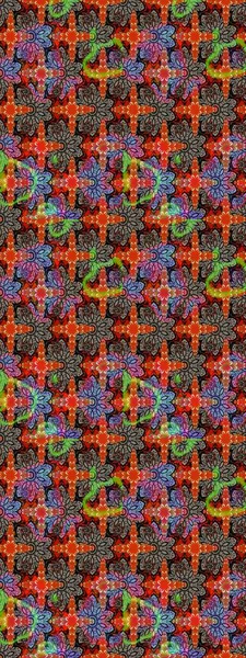 Raster illüstrasyonu. Kahverengi ve siyah renklerde bahar çiçekleri. Çiçek ve yapraklı karalama şeklinde Raster çiçek deseni.