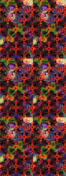 Flat Flower Elements Design. Cute flowers pattern with black and brown colors. Colour Spring Theme sketch pattern Background. Raster Fashionable fabric pattern.