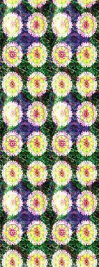 Sevimli küçük çiçek desenle. Raster resim. Çiçek desenli çiçek ve yaprakları ile.