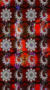 Eskiz Vintage Çiçek Deseni. Raster Kalça dokusu deseni.