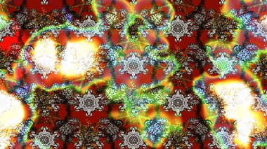 Kahverengi ve nötr renklerde yaz çiçekleri. Çiçekli karalama şeklinde Raster çiçek deseni. Raster illüstrasyonu.