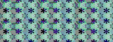 Klasik çiçekler. Yaz çiçekleri teması. Mavi ve nötr renkler. El çizimi, soyut ve süslü elementler. Suluboya resim taklit Raster illüstrasyonu.