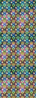 Renkli Bahar Teması eskiz kalıbı. Raster illüstrasyonu. Çiçekli çiçek deseni, suluboya. Mavi ve kahverengi renkte çiçekler. Düz Çiçek Elementleri Tasarımı.