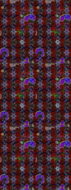 Modern çiçek arkaplanı. Renkli çiçekli ve yapraklı harika bir çiçek deseni çizmişsin. Halk tarzı. Moda baskıları için zarif bir şablon.