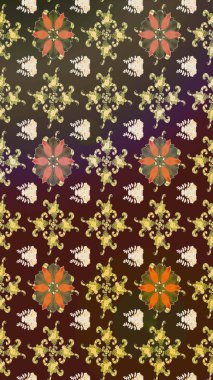 Etnik Mandala süsü. Kızılderili desenli desenli desenli şal deseni. Raster Henna dövme stili. Tekstil, tebrik kartı, boyama kitabı, telefon kılıfı baskısı için kullanılabilir.