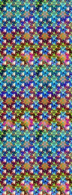 Küçük çiçekte güzel bir çiçek deseni var. Çiçekli çiçek deseni, suluboya. Raster deseni.