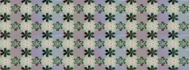 Küçük çiçekteki sevimli çiçek deseni. Raster illüstrasyonu. Gri ve nötr renkte çiçekler.