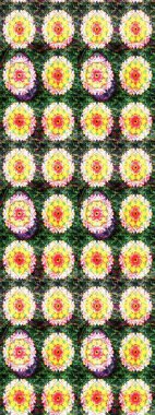 Gömlek, arka plan modelini çiz. Yeşil renkli çiçekler. Tropik çiçekler.