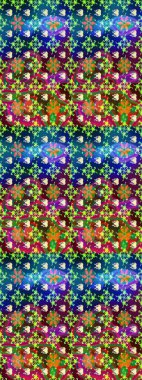 Küçük çiçekte güzel bir çiçek deseni var. Raster deseni. Çiçekli çiçek deseni, suluboya..