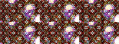 Parlak renkli çiçekleri ve kahverengi ve gri renkte yaprakları olan harika bir çiçek deseni. Moda baskıları için zarif bir şablon. Modern çiçek arkaplanı. Halk stili.