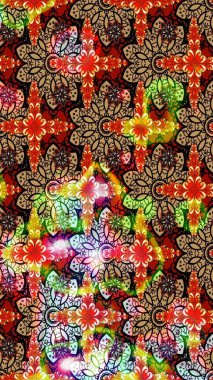 Küçük kırmızı ve bej çiçeklerle oldukça eski bir besin torbası deseni. Tekstil, kumaş, kapaklar, duvar kağıtları, baskı, paket, koleksiyon defteri, örgü, dekupaj için çiçek arkaplanı..