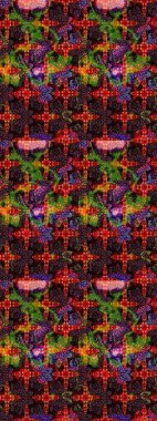 Siyah ve kahverengi renkte çiçekler. Gömlek baskısı için çiçek boyası. Çiçek eskiz kalıbı geçmişi.