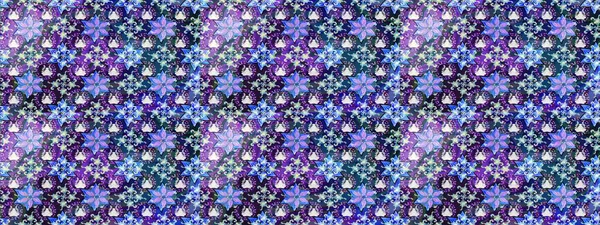 Mavi ve mor renkli çiçekler. Raster illüstrasyonundaki çiçek desenli çizim. Renkli Bahar Teması eskiz kalıbı. Düz Çiçek Elementleri Tasarımı.