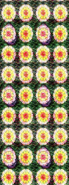 Gömlek, arka plan modelini çiz. Yeşil renkli çiçekler. Tropik çiçekler.