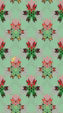 Suluboya çizim kalıbı. Çiçeğin suluboya çizimlerinin mükemmel deseni. Eski model. Dekorasyon ve tasarım için güzel bir desen. Moda yazdırma.